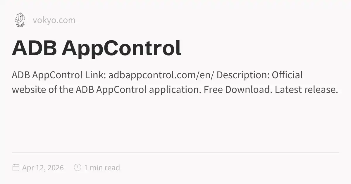 ADB AppControl