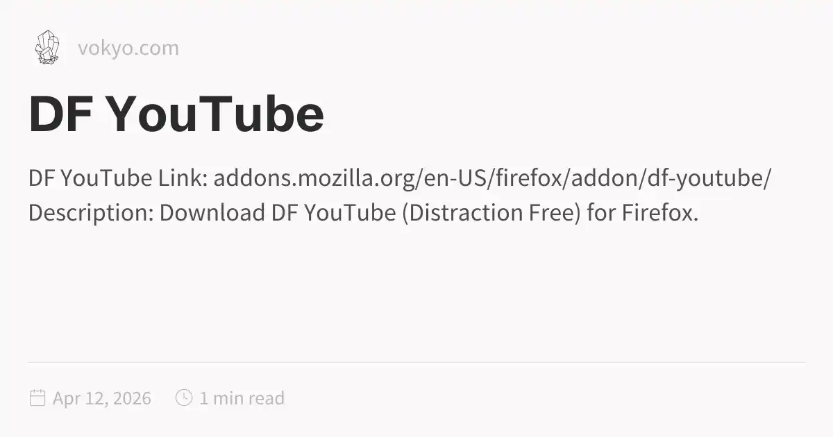 DF YouTube