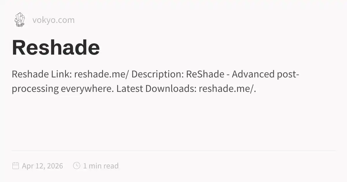 Reshade Android Reshade