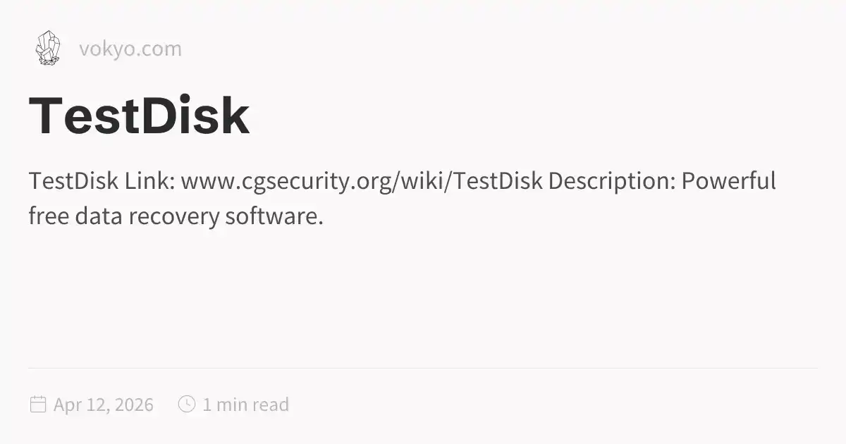 TestDisk
